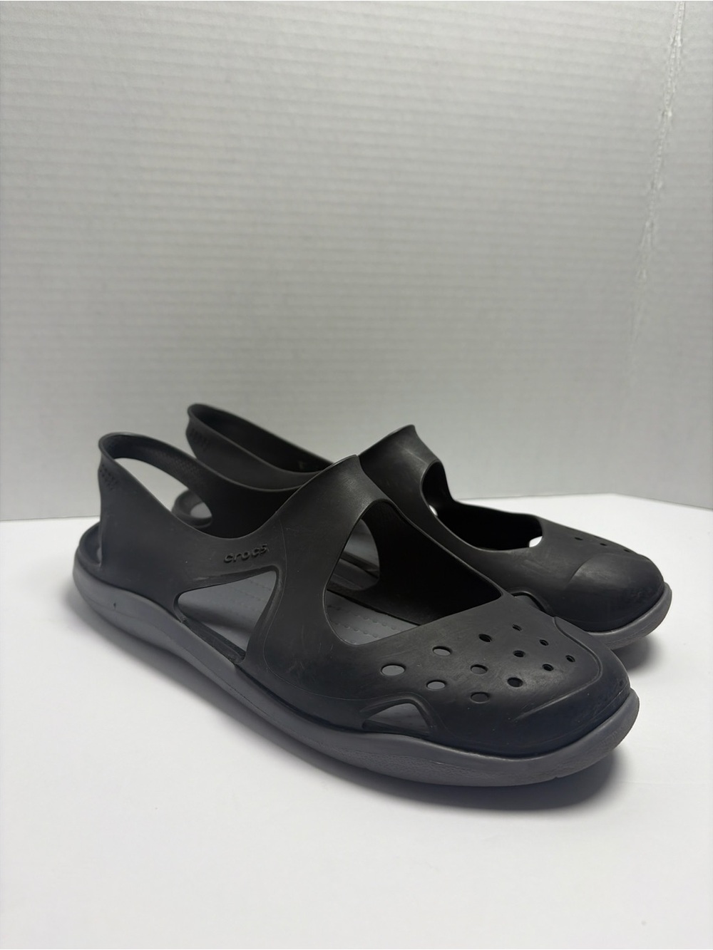 Crocs Kadee Women’s Size 8 Black Slingback Ballet Flats Comfort Shoes